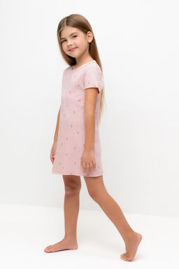Crockid _ К 1156/розовый жемчуг,цветочная поляна сорочка ночная для дев  фото 4