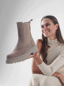 Ботинки 334.asteria.ka капучино замш/Мех