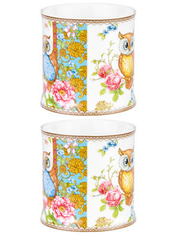 Набор 2 кружек 380 мл 12,3*9*9 см Совушки NEW BONE CHINA, фарфор - Elan gallery фото 4