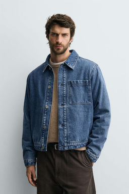 QUILTED DENIM OVERSHIRT