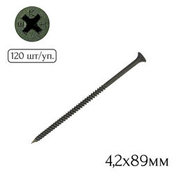 Саморез для креп. гипсокарт. к металлу 4,2х89мм (120шт.)