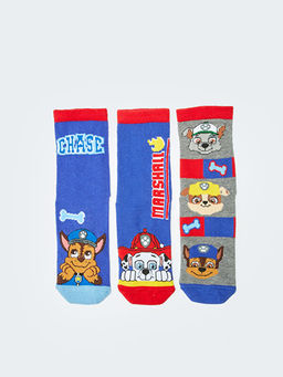 Paw Patrol Desenli Erkek ?ocuk Soket ?orap 3l?