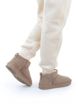 PF8300-3 BEIGE Угги женские (натуральная замша, 100% шерсть)