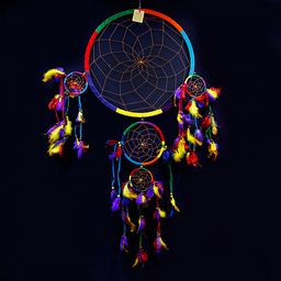 Ловец снов RAINBOW Отгоняет негатив, притягивает изобилие и удачу d-42cm 103cm