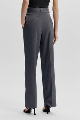 Брюки прямого силуэта с эффектом меланж - Mollis фото 5