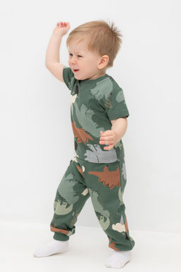 Crockid _ КР 400723/лесной мох,динопарк к492 брюки д/мал яс