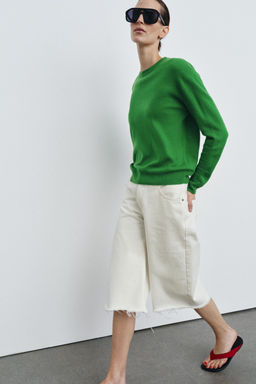 JERSEY 100% LANA EXTRA SUAVE / Verde - Zara фото 3