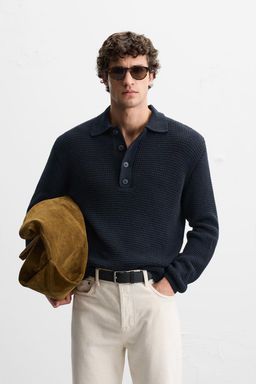 PURL KNIT POLO SHIRT - Zara фото 2