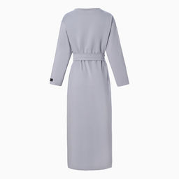 Платье женское миди с разрезом MIST, серое, размер 46-48 (L-XL)