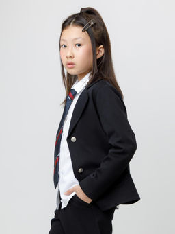 К 302765/черный жакет для дев