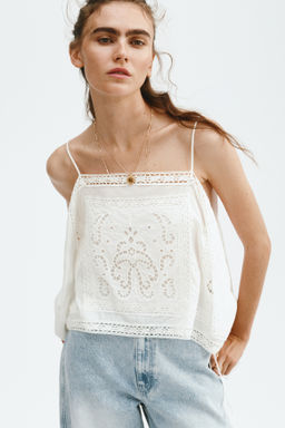 Top de tirantes con bordado ingl?s - H&m фото 5