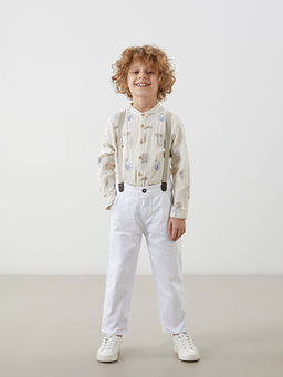 Beli Lastikli Ask?l? Erkek ?ocuk Pantolon