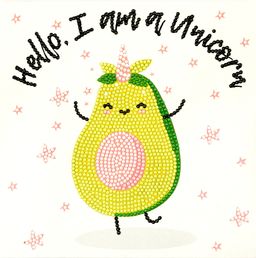 Кристальная (алмазная) мозаика ФРЕЯ ALBP-284 постер Счастливый авокадо 20 х 20 см