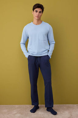 _ndigo - Lacivert Regular Fit %100 Pamuk _rme Pijama Tak_m_ TMNAW26PT00005