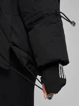 Зимняя женская куртка модная с капюшоном черного цвета 52306Ch - Holdluck фото 12