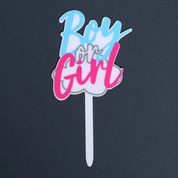 Топпер акрил Boy or Girl - Страна карнавалия фото 4