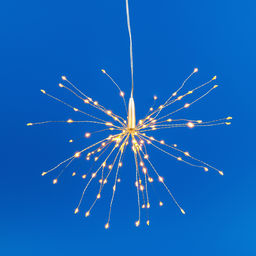 ULD-H3030-150/DTA/3AA/RC WARM WHITE IP20 FIREWORKS Фигура светодиодная Фейерверк на батарейках 3AA (не в/к), 30х30см. Подвесная. 120 светодиодов. Теплый белый свет. Пульт ДУ (в/к). Провод прозрачный. TM Uniel