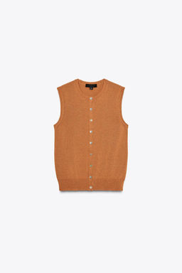 RUSTIC KNIT VEST - Zara фото 7