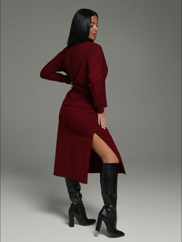 Кортни костюм с юбкой женский (черный) - Lovetex фото 45