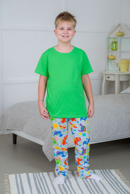 Пижама подростковая из кулирки Фантазия динозавр