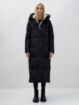 Пальто зимнее MTFORCE 9625Ch женское черное утеплитель 270 г/м²  фото 2