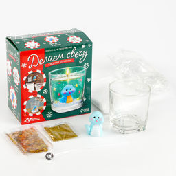 Делаем свечу своими руками «Змея», набор для творчества, синяя