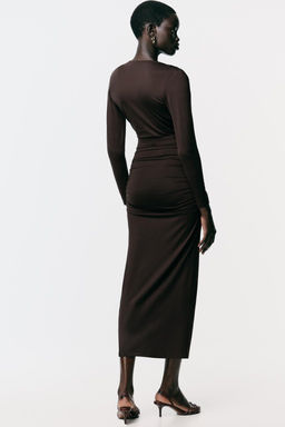 POLYAMIDE DRESS WITH HARDWARE BELT - Zara фото 6