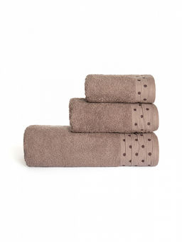 Полотенце для лица 50x90 светло-коричневый махровая ткань - Lucky фото 6