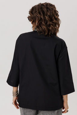 Блуза ANELLI 1669-Р ночные бабочки  фото 3