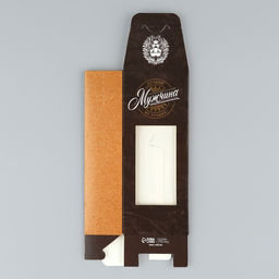 Цена за 5 шт. Коробка складная Мужской графит, 5.7?14.5?3.5 см