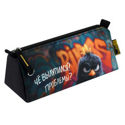 Пенал школьный Феникс+, арт.71986/ 30 ОПАСНЫЙ ПТЕНЕЦ (без наполнения, 20х8,5х6,5 см, полиэстер, молн