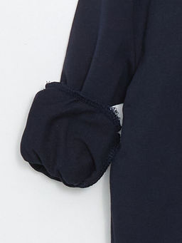 Bisiklet Yaka Bask?l? Erkek Bebek Sweatshirt - Waikiki фото 3