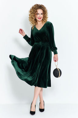 Платье Euro Moda 492 зеленый