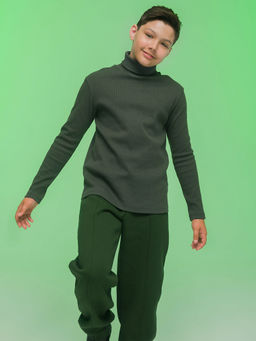 PELICAN, джемпер для мальчиков, Хаки  фото 3