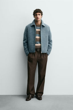 QUILTED OVERSHIRT WITH ZIP