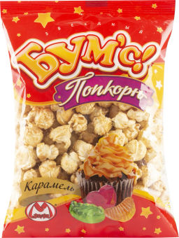 Звездный Бумс со вкусом КАРАМЕЛИ попкорн вес 80 г (Матяш)