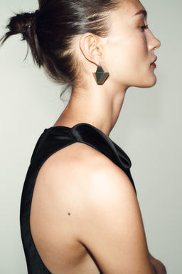 LONG SATIN TOP WITH FRINGING - Zara фото 4