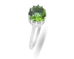 Кольцо из серебра султанит, Бранль