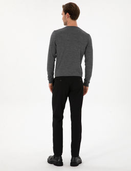 Siyah Slim Fit Kanvas Pantolon - Cacharel фото 4