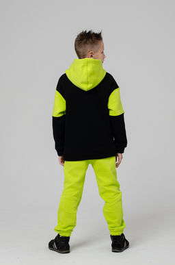 886Д Костюм детский "Черный/салатовый"