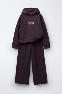 HOODIE AND WIDE-LEG TROUSERS SET - Zara фото 9