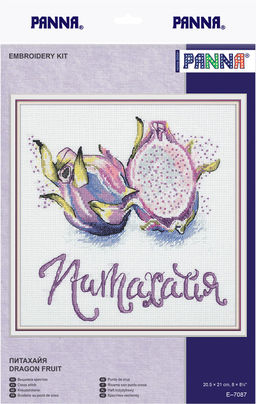 Набор для вышивания PANNA E-7087 Питахайя 20.5 х 21 см
