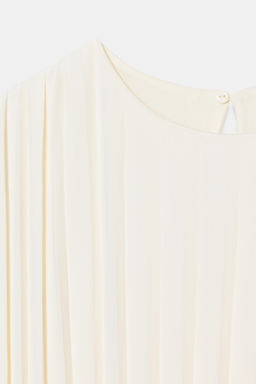 PLEATED MIDI DRESS WITH BELT - Zara фото 18