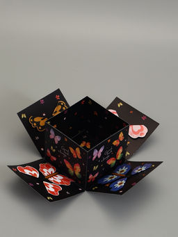 Коробка подарочная "Бабочки, Всегда" 14,5 х 14,5 х 12,7 см