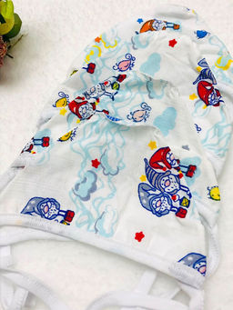 (Уп. 4 шт) Чепчик фланель цвета микс, арт.C-CH030-FA, размер 0-3 мес. - Мамин малыш фото 2