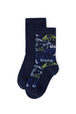 Носки темно-синего цвета для мальчика Неожиданная скидка в корзине