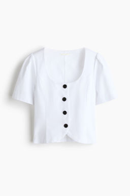 Blusa con escote en U
