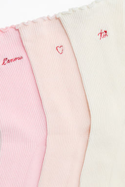 Pack de 3 calcetines con ribete sobrehilado - H&m фото 5
