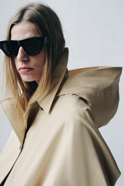 SHORT WATER-REPELLENT TRENCH COAT ZW COLLECTION - Zara фото 3