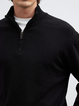 Dik Yaka Erkek Triko Kazak